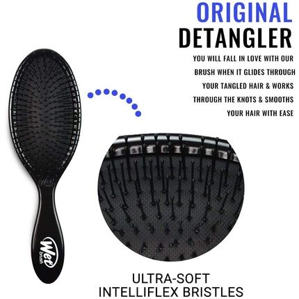 Wet Brush Original Detangler Hair Brush Classic Black - Exclusive Ultra-Soft