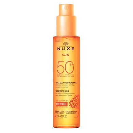 Nuxe Sun Antiageing Tanning Oil Spf 50 150 Ml - Image 4