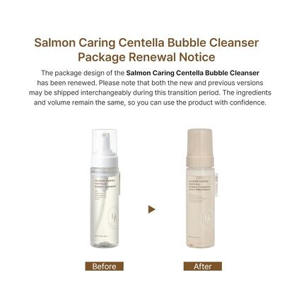 Salmon Caring Centella Bubble Cleanser With Salmon Pdrn And Ph 5.5 - Image 3