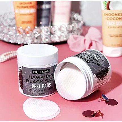 Hawaiian Black Salt Peel Pads Gentle Exfoliation
