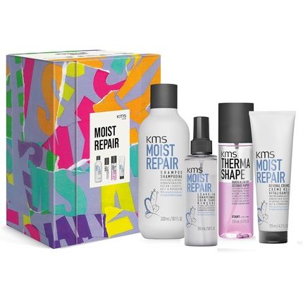 Kms Moist Repair Set With Shampoo 300Ml And Leave-In Conditioner 150Ml