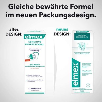Elmex Sensitive Professional Mouthwash 400Ml - Effective Relief For Sensitive Teeth With Pleasant Taste Alcohol-Free