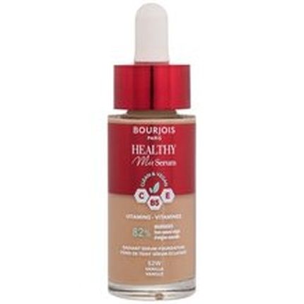 Bourjois Healthy Mix Serum Foundation 52W Vanilla 30Ml Clean Vegan Formula