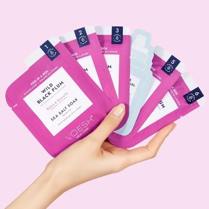 Voesh Pedi In A Box Ultimate 6 Step Wild Black Plum