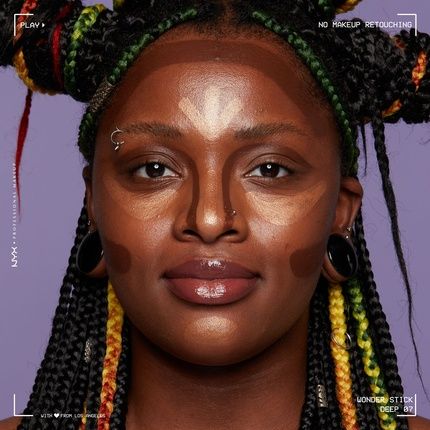 Nyx Professional Makeup Wonder Stick Cream Highlight And Contour Stick Deep - Image 3