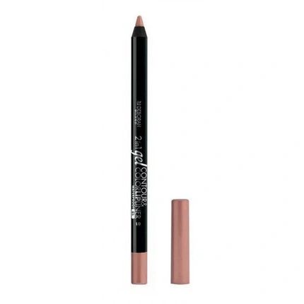 2 In 1 Gel Contour And Color Lipliner No. 02 Nude Brown