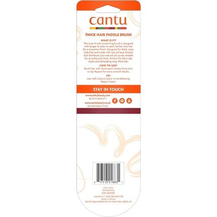 Cantu Hair Accessories Smooth Thick Hair Paddle Brush