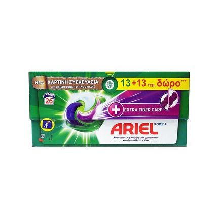 Ariel Laundry Detergent Pods All In 1 Fiber Care 13 Pieces