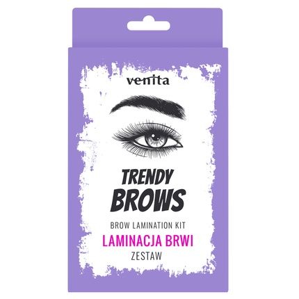 Venita Eyebrow Lamination Set With Brush 3Pcs + Glue + Dye + Fixative