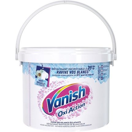 Vanish Oxi Action White Booster Stain Remover & Whitener Effective Powder From 20C 27Kg