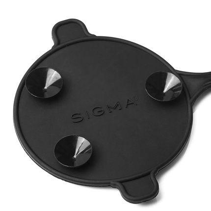 Sigma Beauty Palmat Makeup Brush Cleaner - Perfect For Travel And On The Go - Palm Sized - Black Small