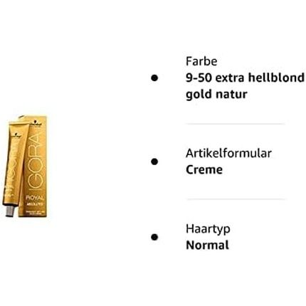 Schwarzkopf Igora Royal Absolutes 9-50 Permanent Color Cream 60Ml - Image 3