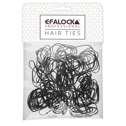 Efalock Rasta Hair Ties Thinsmall Black 100 Pieces