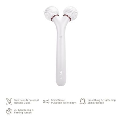 Geske Smartappguided Sonic Facial Roller 4 In 1 For Face