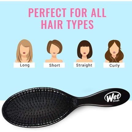 Wet Brush Original Detangler Hair Brush Classic Black - Exclusive Ultra-Soft - Image 3