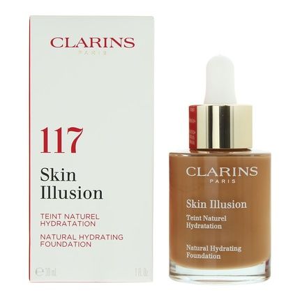Clarins Skin Natural Hydrating Spf 15 117 Hazelnut Foundation 30Ml For Women