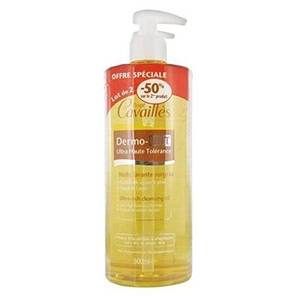 Roge Cavailles Dermo U.H.T Ultra Rich Cleansing Oil 500Ml - Pack Of 2