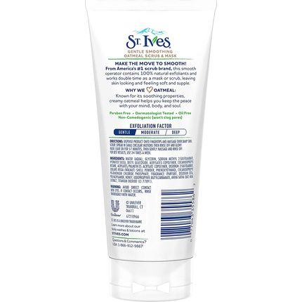 St Ives Gentle Smoothing Oatmeal Scrub And Mask 170G - Image 3