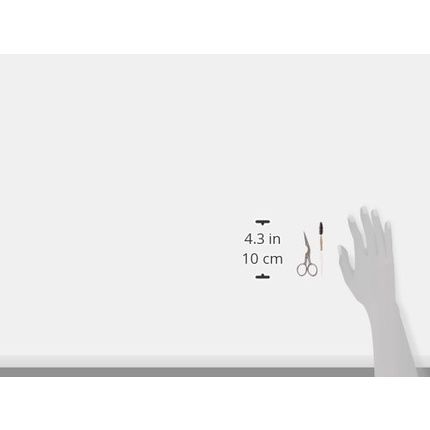 Tweezerman Studio Collection Stainless Steel Eyebrow Scissors With Brush - Image 3