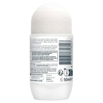 Sanex Deodorant Roll-On Natural Protection Antistain 50Ml - Image 3