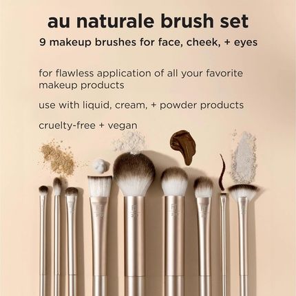 Real Techniques Au Naturale Makeup Brush Kit For Foundation And Powders - Image 3