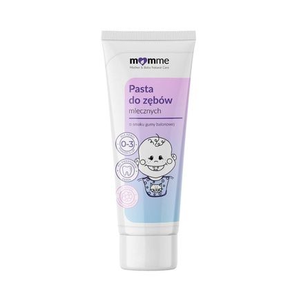 Momme Milk Teeth Toothpaste Bubble Gum 03 50Ml