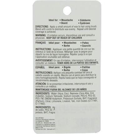 Clubman Moustache Wax Hang Pack- Chestnut