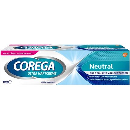Corega Ultra Neutral Denture Adhesive For Dentures/Third Teeth 40G