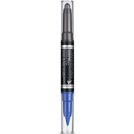 Manhattan Eyemazing Double Effect Eyeshadow & Liner 2-In-1 Pen - Colour 004 Cobalt Storm 2G