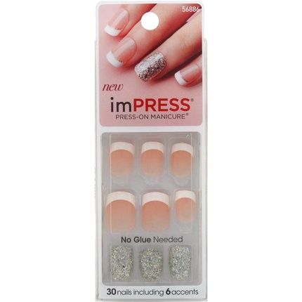 Kiss Broadway Nails Impress Press-On Manicure Kit 30 Nails - Pack Of 2