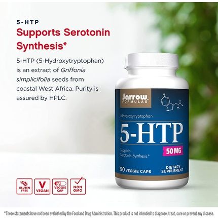 Jarrow Formulas 5-Htp 50Mg 90 Capsules - Image 3