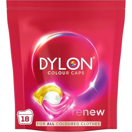 Dylon Colour Caps For All Coloured Fabrics 18 Wash Loads