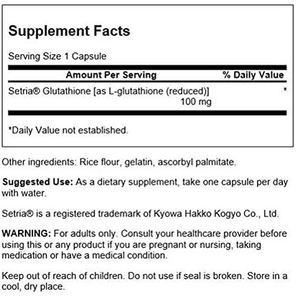 100Mg Lglutathione Setria 100 Capsules - Image 3
