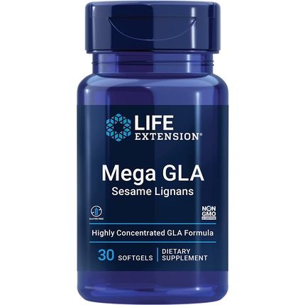 Life Extension Mega Gla With Sesame Lignans 30 Softgels