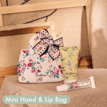 Cath Kidston Hand Cream 50Ml Lip Balm 10Ml Mini Handbag Enriched With Shea