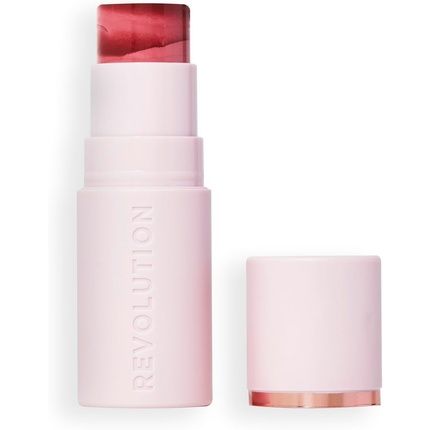 Revolution Skin Silk Marble Blush Stick Buildable Colour For Cheek And Eye