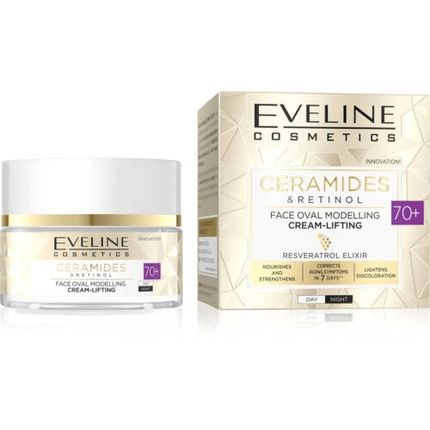 Eveline Ceramides & Retinol Face Oval Modeling Lifting Cream 70+ Day Night 50Ml