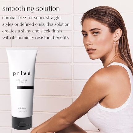 Prive Smoothing Solution Combat Frizz Creating A Sleek Finish For Straight, Defined And Soft Hair 5.9 Fl Oz