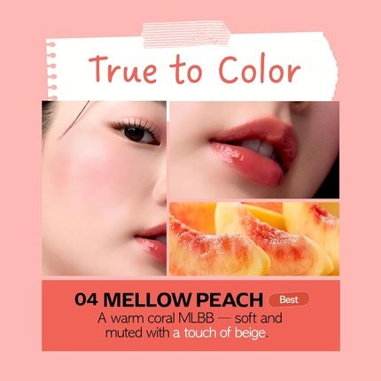 Frudia Glow Juicy Jam Lip & Cheek Stain Mellow Peach Korean Lip Tint & Blush