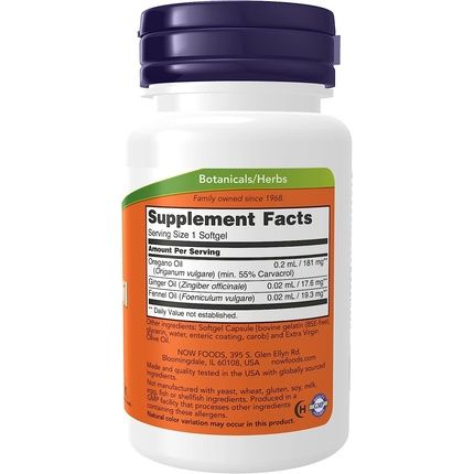 Now Oregano Oil 90 Softgels