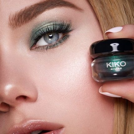 Kiko Milano Lasting Mousse Eyeshadow 06 Green Teal - Image 3