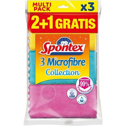 Spontex Mf Collection Microfibre Cloth Multicolor