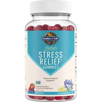 Garden Of Life Herbals Stress Relief Gummy With Rhodiola And Saffron For Positive Mood