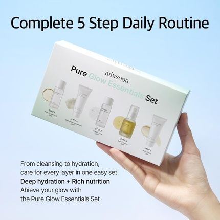 Mixsoon Pure Glow Essentials Set 5-Step Skincare Kit Gentle & Hydrating - Image 3