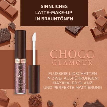 Eveline Cosmetics Choco Glamour Waterproof Liquid Eyeshadow - Long - Image 3