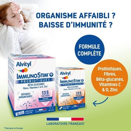 Alvityl Immunostim Sachet Vanilla Flavor Probiotics Beta-Glucans