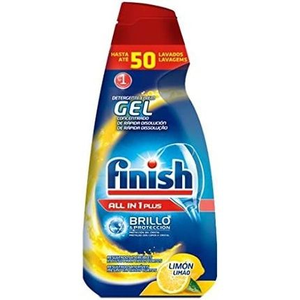 Finish All-In-1 Plus Dishwasher Gel 50 Doses Multicolored Lemon 700Ml - Image 3