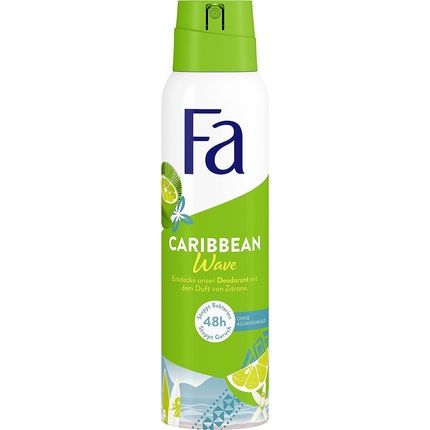 Caribbean Wave Deodorant Spray With Exotic Fresh Lemon Fragrance 150Ml