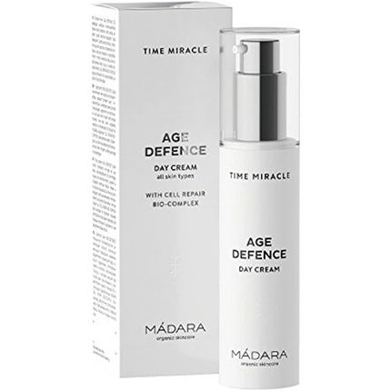 Madara Organic Skincare Time Miracle Age Defence Day Cream With Hyaluronic Acid And Cellular Bio-Complex 50Ml