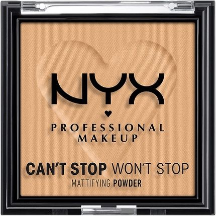 Nyx Can'T Stop Won'T Stop Mattifying Pressed Powder Shade Light